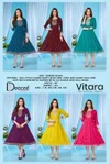 Vitara By Deecee Roman Glass Embroidery Anarkali Kurtis

